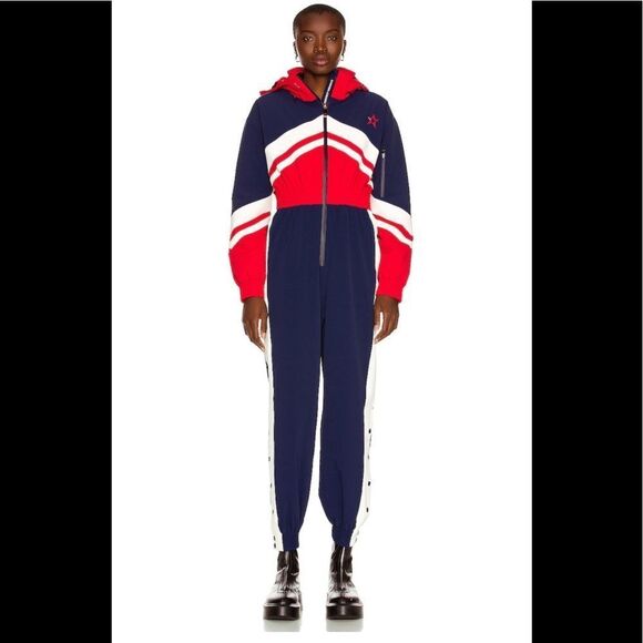 Perfect Moment Stoke One Piece Snow Suit Ski Suit Red White Blue NWT XS - Picture 5 of 7